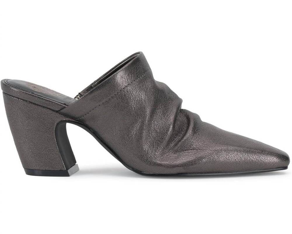 NEW VINCE CAMUTO women's carlie mule in dark pewter